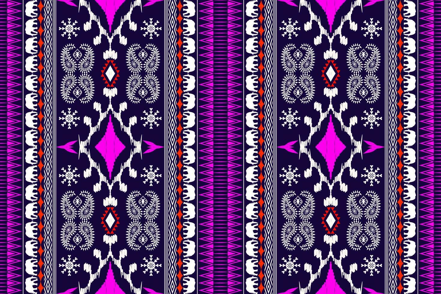 Ethnic Figure aztec embroidery style. Geometric ikat oriental traditional art pattern.Design for ethnic background,wallpaper,fashion,clothing,wrapping,fabric,element,sarong,graphic,vector illustration vector