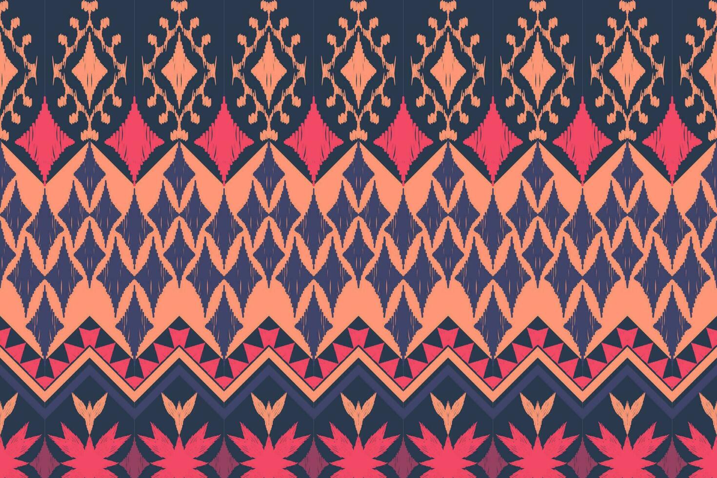 Ethnic Figure aztec embroidery style. Geometric ikat oriental traditional art pattern.Design for ethnic background,wallpaper,fashion,clothing,wrapping,fabric,element,sarong,graphic,vector illustration vector
