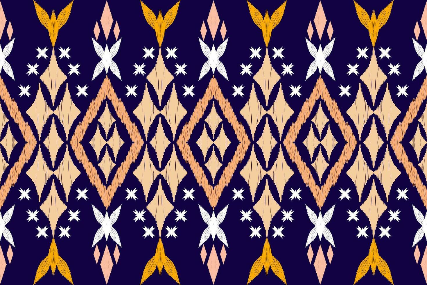 Ethnic Figure aztec embroidery style. Geometric ikat oriental traditional art pattern.Design for ethnic background,wallpaper,fashion,clothing,wrapping,fabric,element,sarong,graphic,vector illustration vector