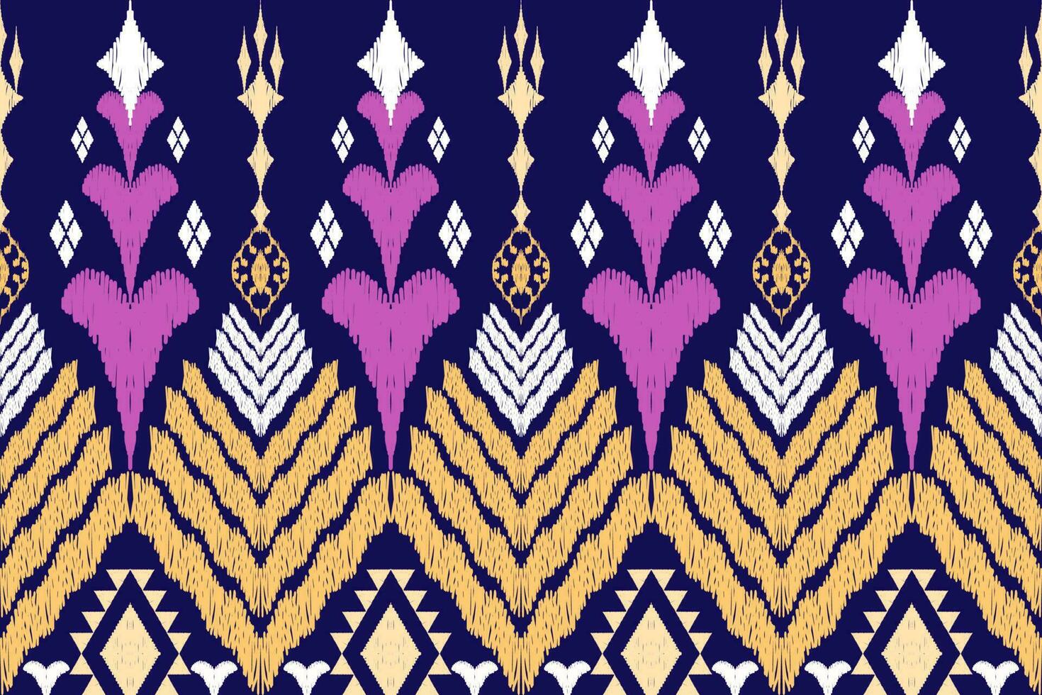 Ethnic Figure aztec embroidery style. Geometric ikat oriental traditional art pattern.Design for ethnic background,wallpaper,fashion,clothing,wrapping,fabric,element,sarong,graphic,vector illustration vector
