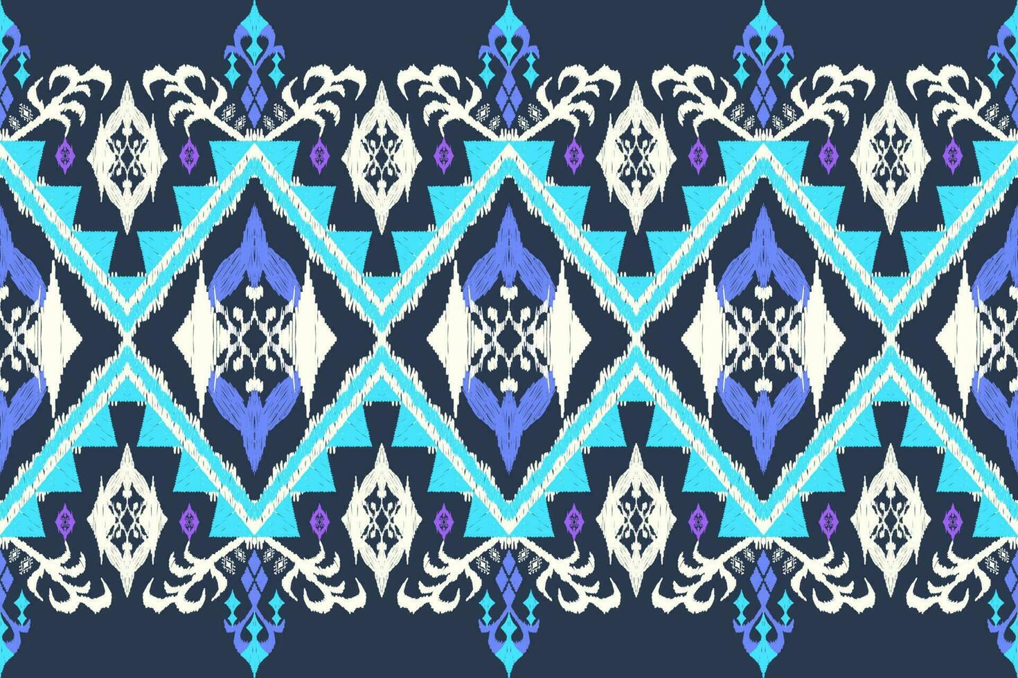 Ethnic Figure aztec embroidery style. Geometric ikat oriental traditional art pattern.Design for ethnic background,wallpaper,fashion,clothing,wrapping,fabric,element,sarong,graphic,vector illustration vector