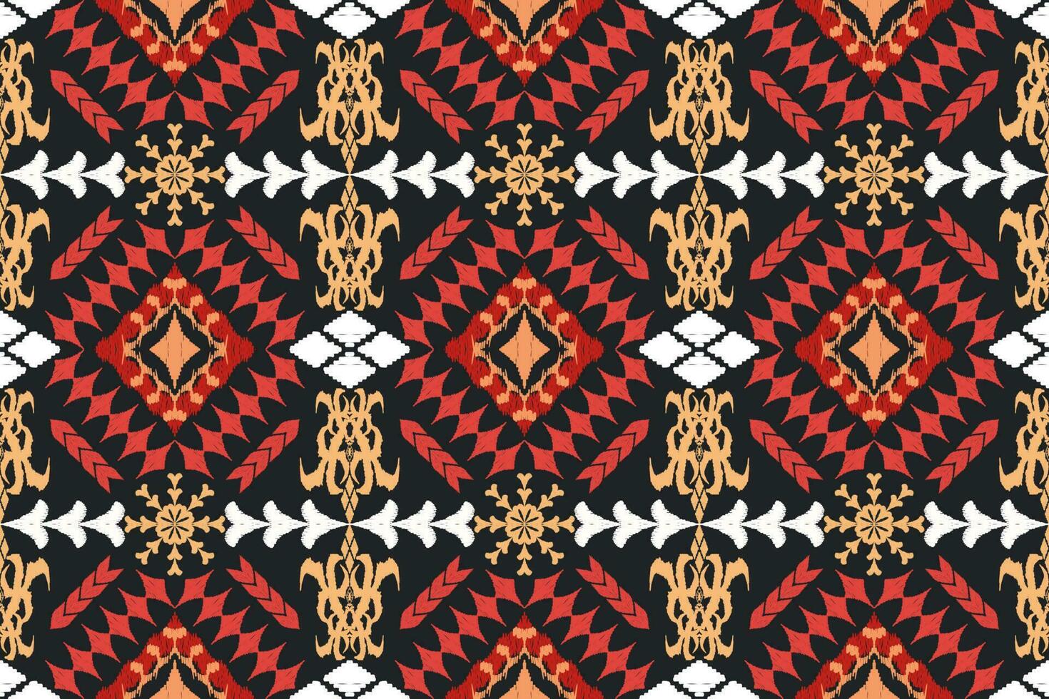 Ethnic Figure aztec embroidery style. Geometric ikat oriental traditional art pattern.Design for ethnic background,wallpaper,fashion,clothing,wrapping,fabric,element,sarong,graphic,vector illustration vector