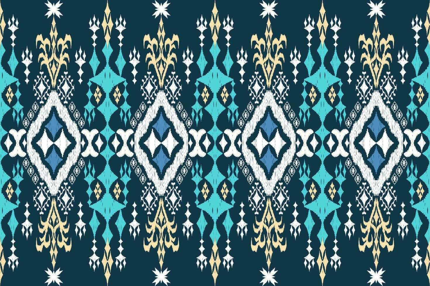 Ethnic Figure aztec embroidery style. Geometric ikat oriental traditional art pattern.Design for ethnic background,wallpaper,fashion,clothing,wrapping,fabric,element,sarong,graphic,vector illustration vector