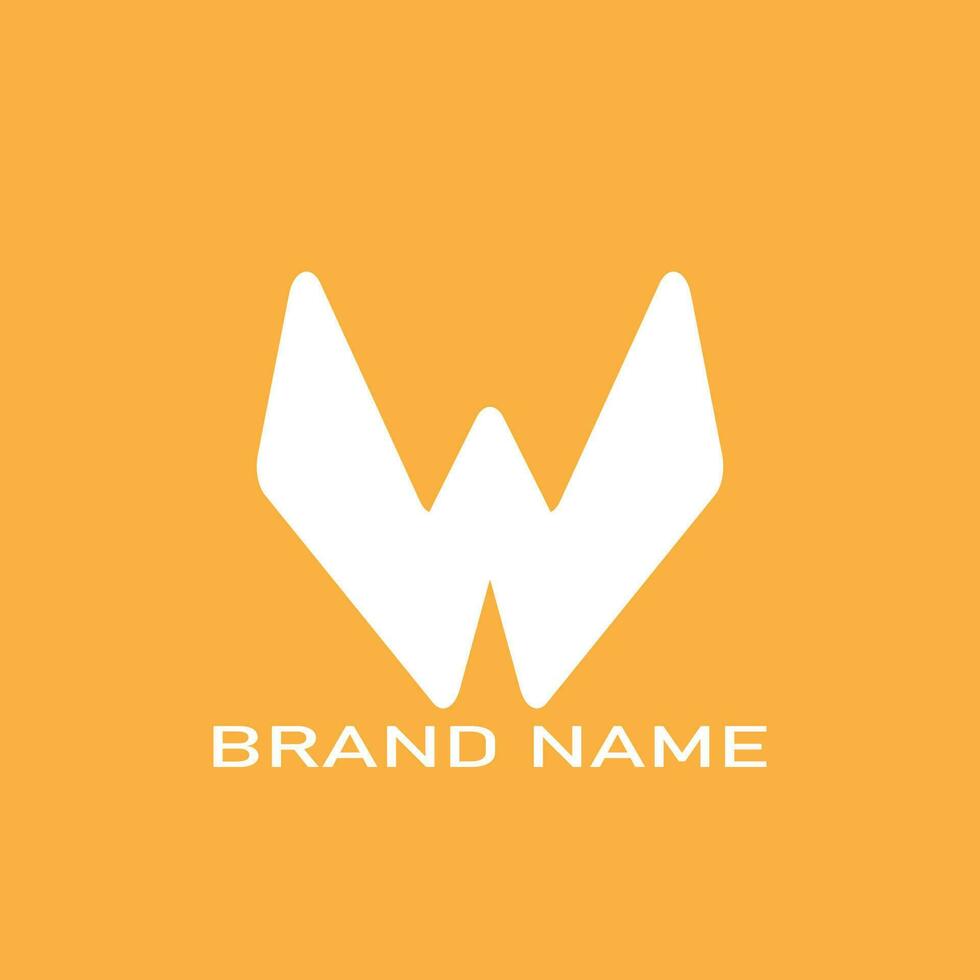 Letter W line logo design, Vector abstract logo design templates. Usable for Business and Branding Logos. Flat Vector Logo Design Template Element.
