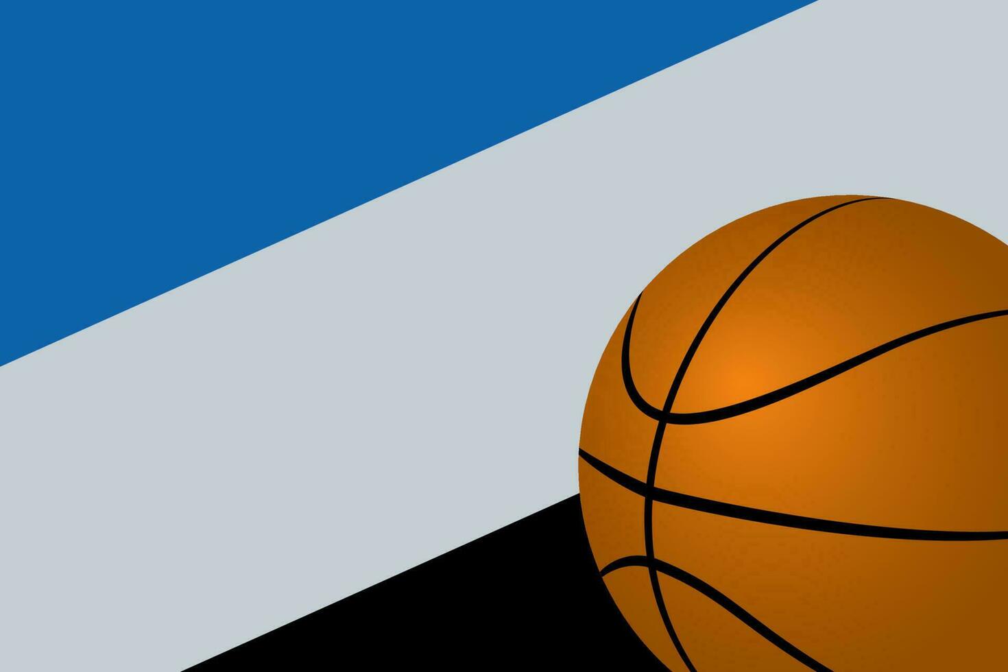 basketball with color theme background of professional basketball team. vector of  blue gray and black bakcground for basketball team in america.