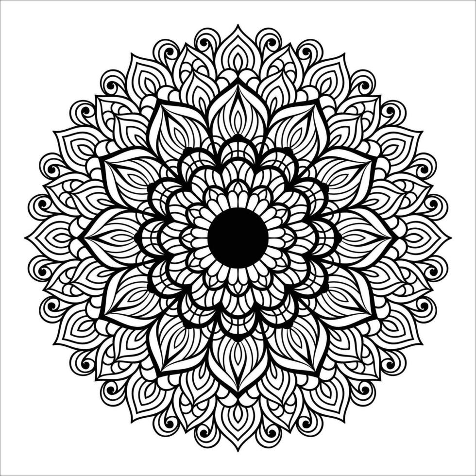 mandala colorante página para colorante libro interior vector