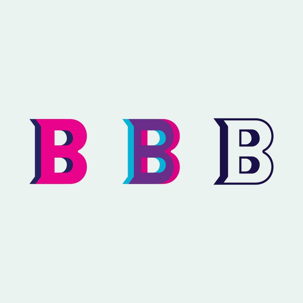 B Letter vector illustration