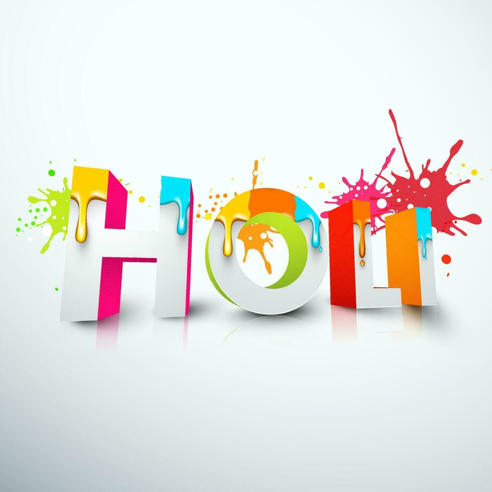 Festival of Colors, Happy Holi Concept. vector