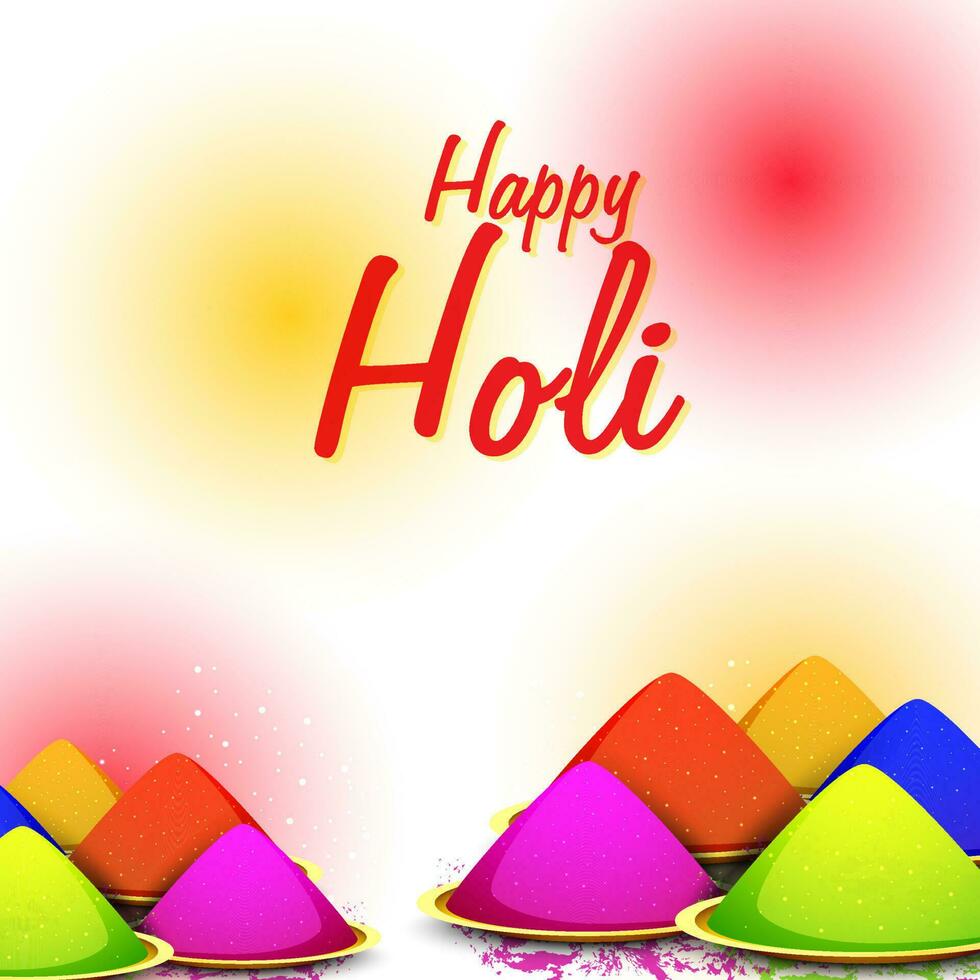 Indian Festival of Colors, Happy Holi Concept. vector