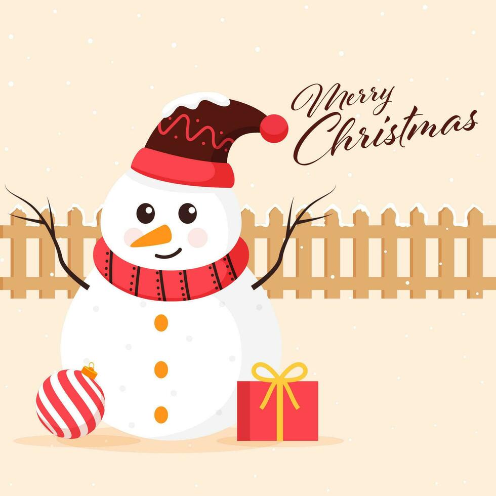 Peach Merry Christmas Hat Box Peach Merry Christmas Hat Box