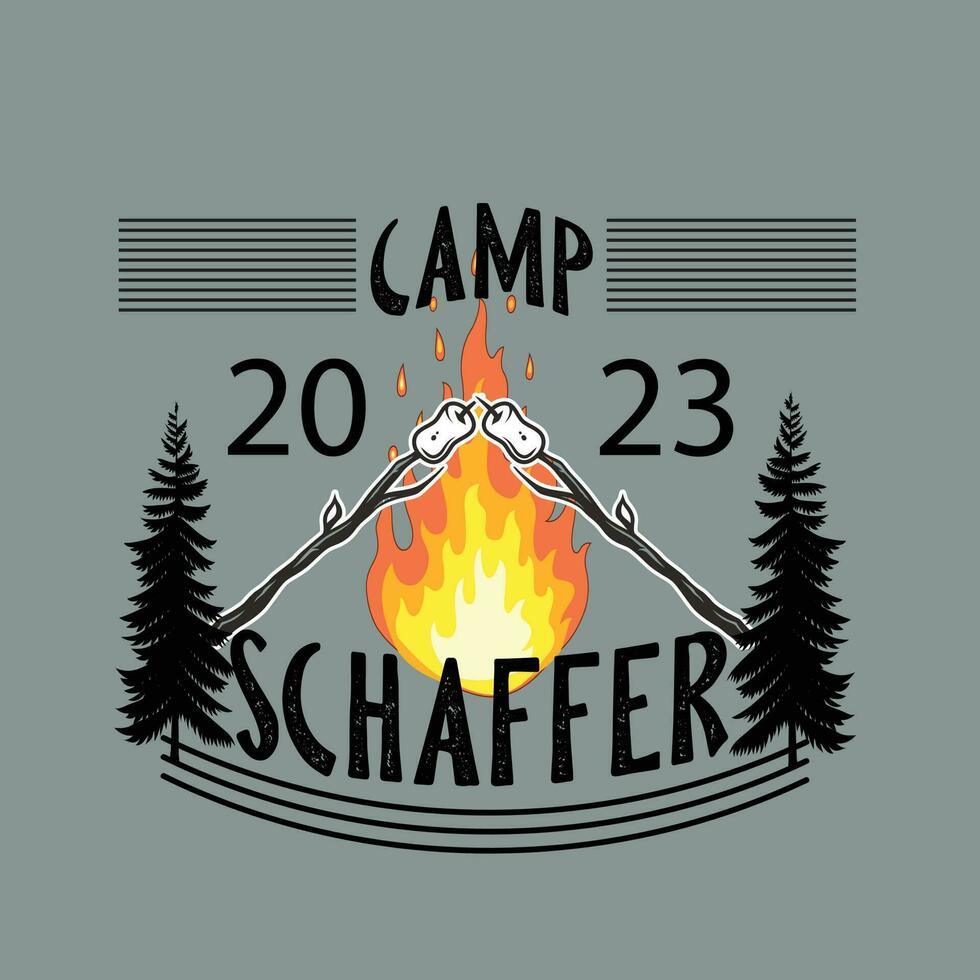 camp scaffer, Camping Shirts for Family Friends T-Shirt Camp T Shirt Tee Ladies Matching Men Kids Women Boys Girls Baby Lake Road Trip Cousin Crew Custom vector