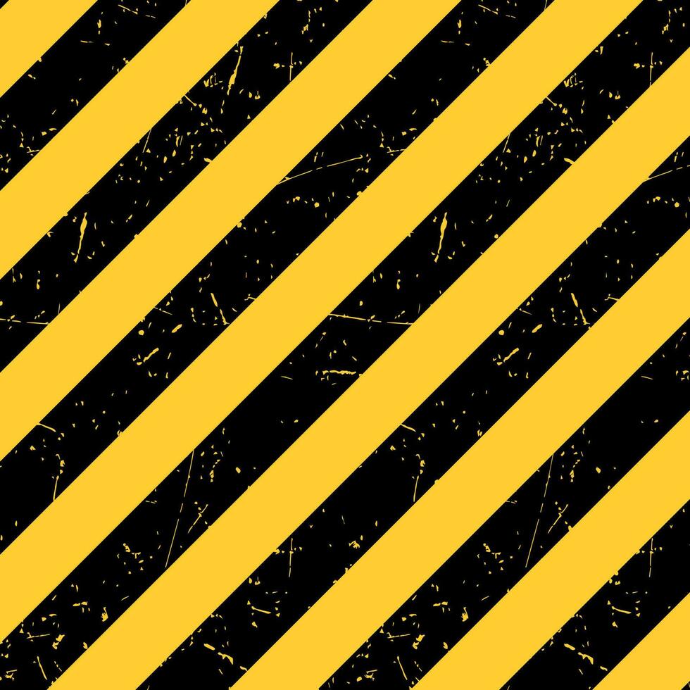 Black and yellow background with scuffs. Striped background with grunge texture. Vector illustration