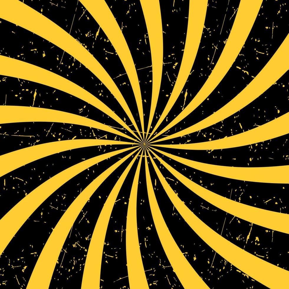 negro y amarillo antecedentes con desgastes a rayas antecedentes con grunge textura. vector ilustración