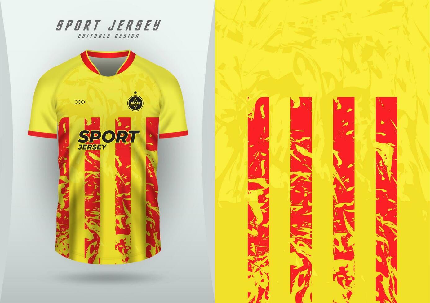 antecedentes para Deportes jersey fútbol jersey corriendo jersey carreras jersey amarillo rojo modelo vector