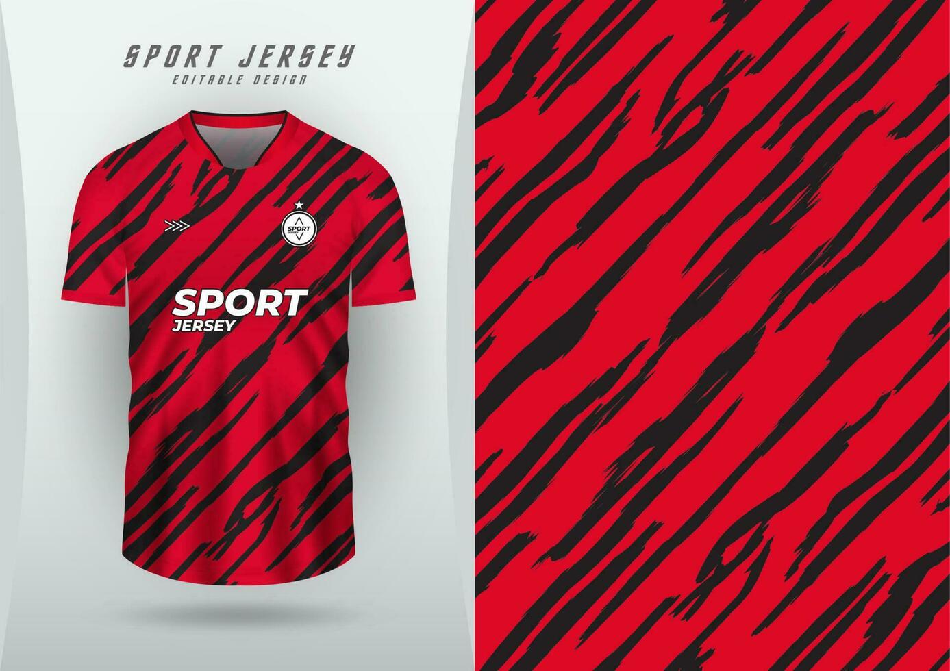 antecedentes para Deportes jersey fútbol jersey corriendo jersey carreras jersey rojo y negro modelo vector