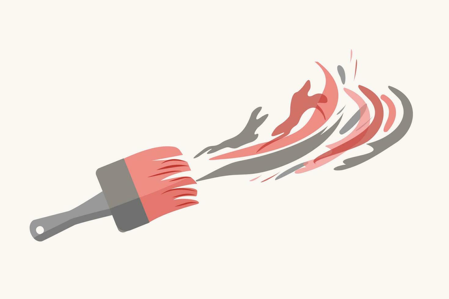Brush and paint strokes. Brush art and abstract paint drops, drawings random. Vector graphics.