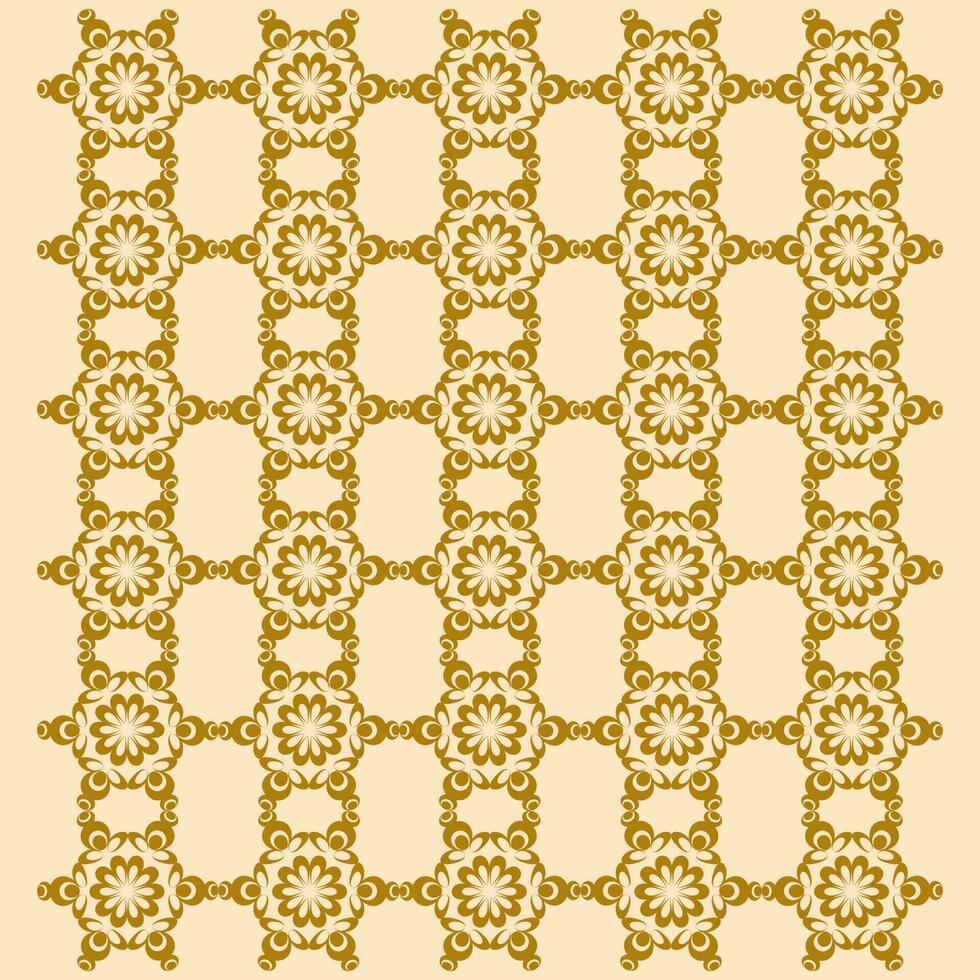 Pattern with floral and geometric elements. Intersecting curved and straight bold stripes forming abstract floral ornament. Vector background for design. Seamless Decorative lattice for louver.