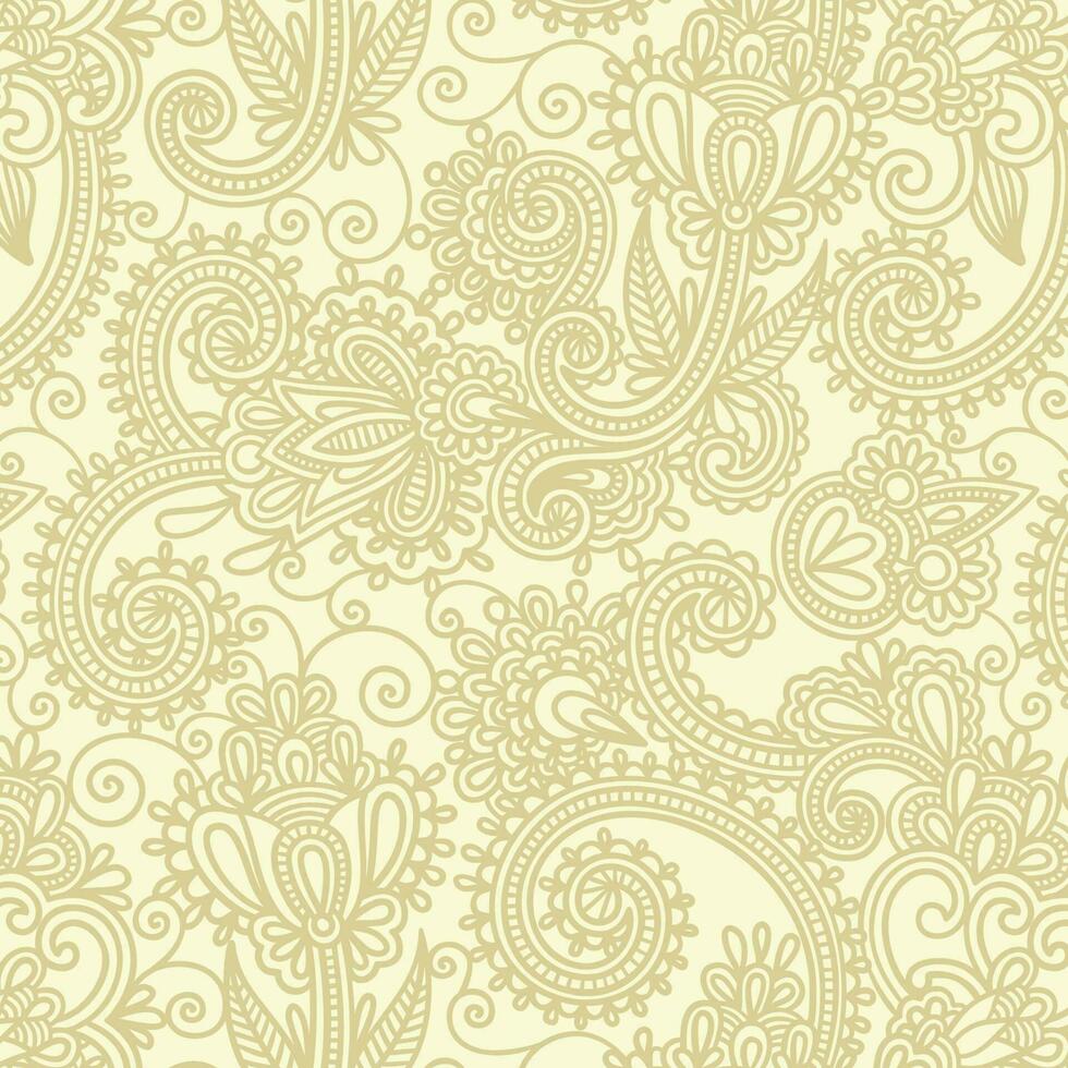 floral background with paisley and indian florals. damask style pattern for textile and decoration. classic ornament with flowers. vector
