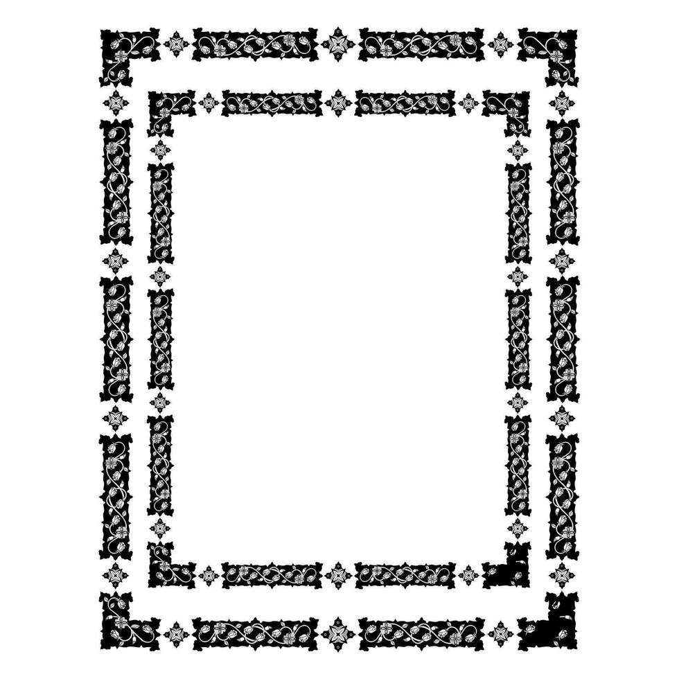classic frame for beautiful decoration vector