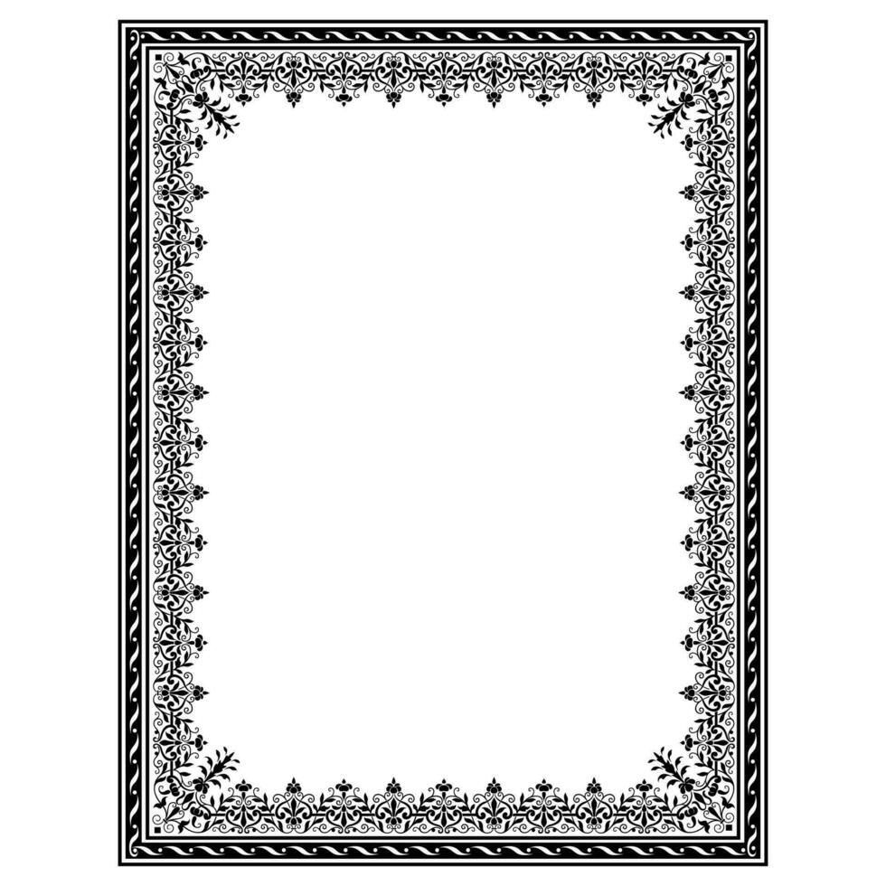frame ornament in modern vintage style vector