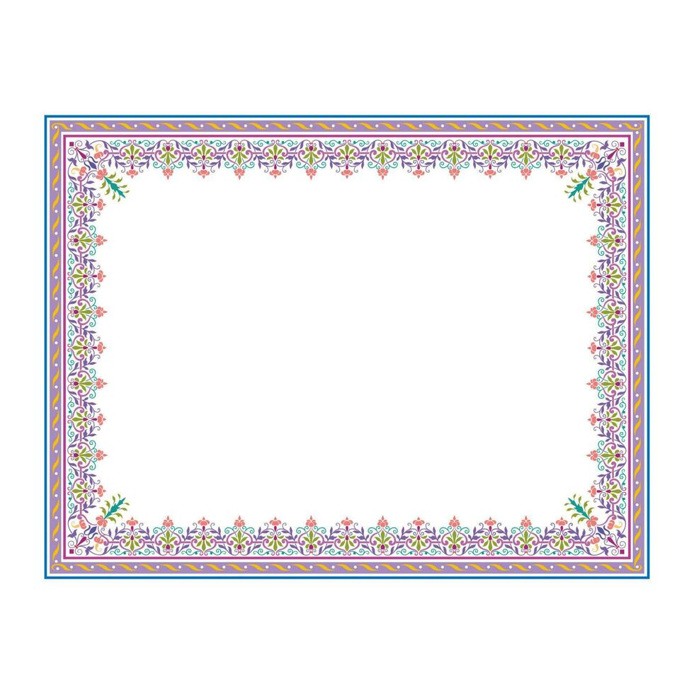 frame ornament in modern vintage style vector