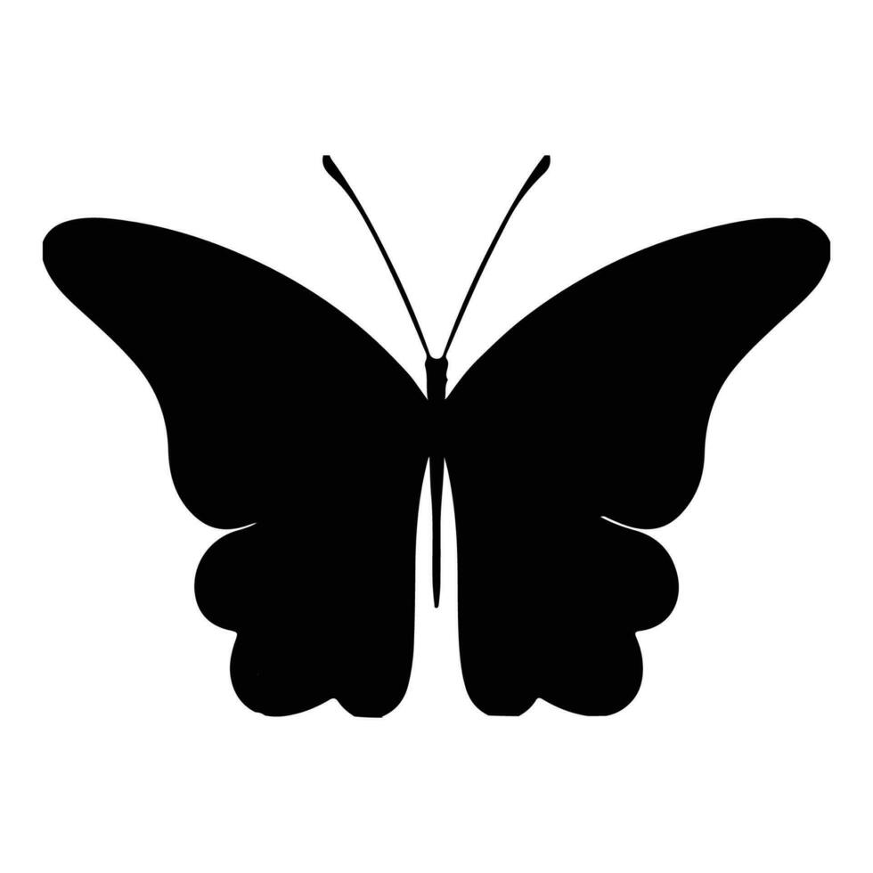 Butterfly vector silhouette