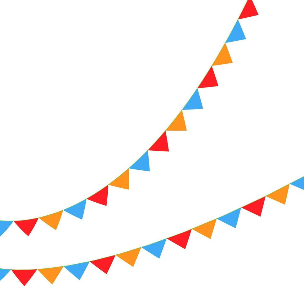 Flags vector for your birthday party design.