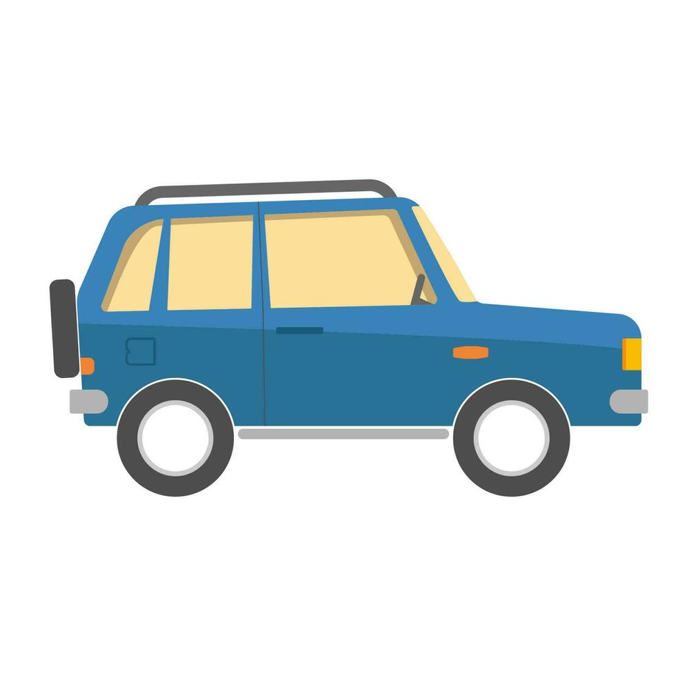 viaje coche. juguete niño aislado icono. Ilustracion vector eps10.