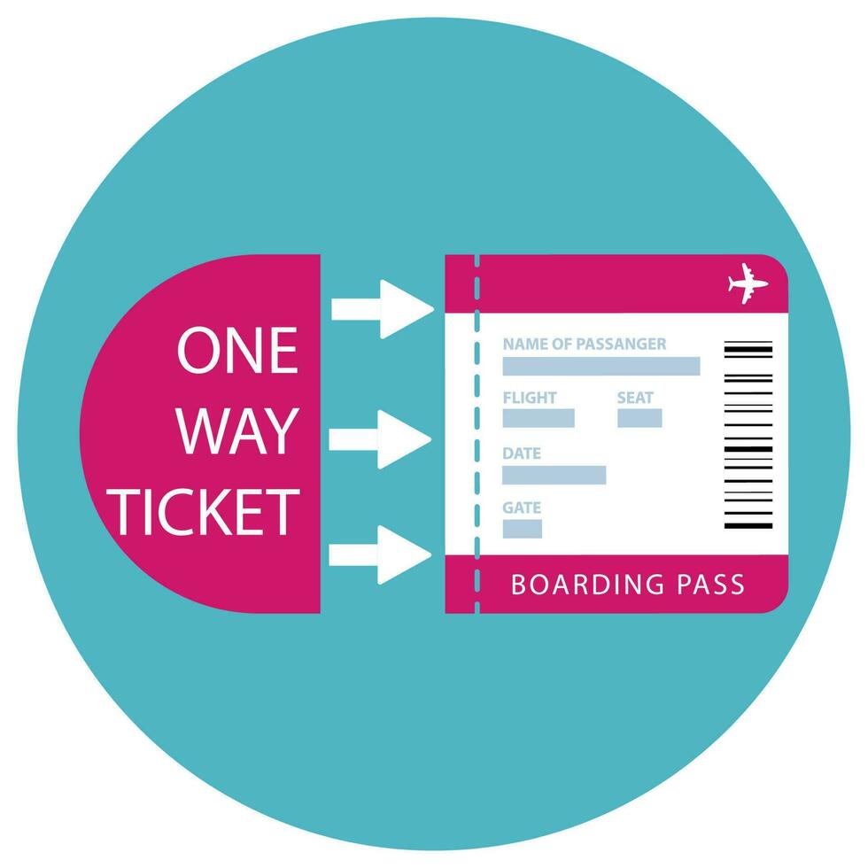 First class boarding pass or plane ticket with destination. vector