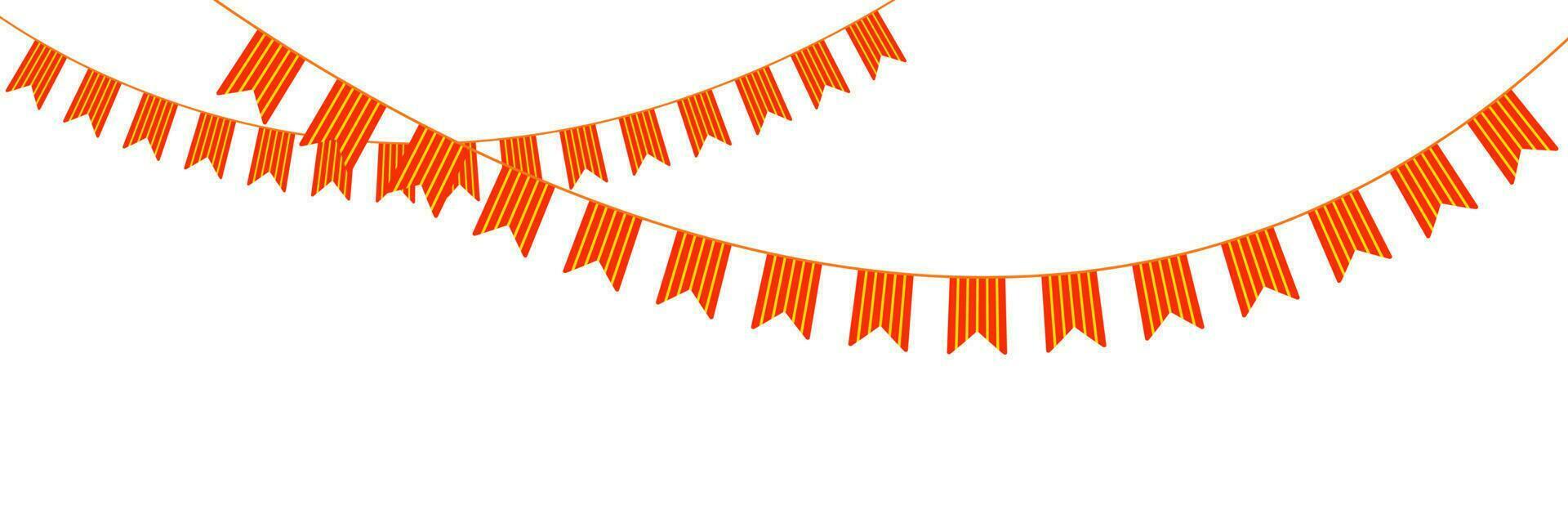 Vector party flags in pastel palette EPS10.