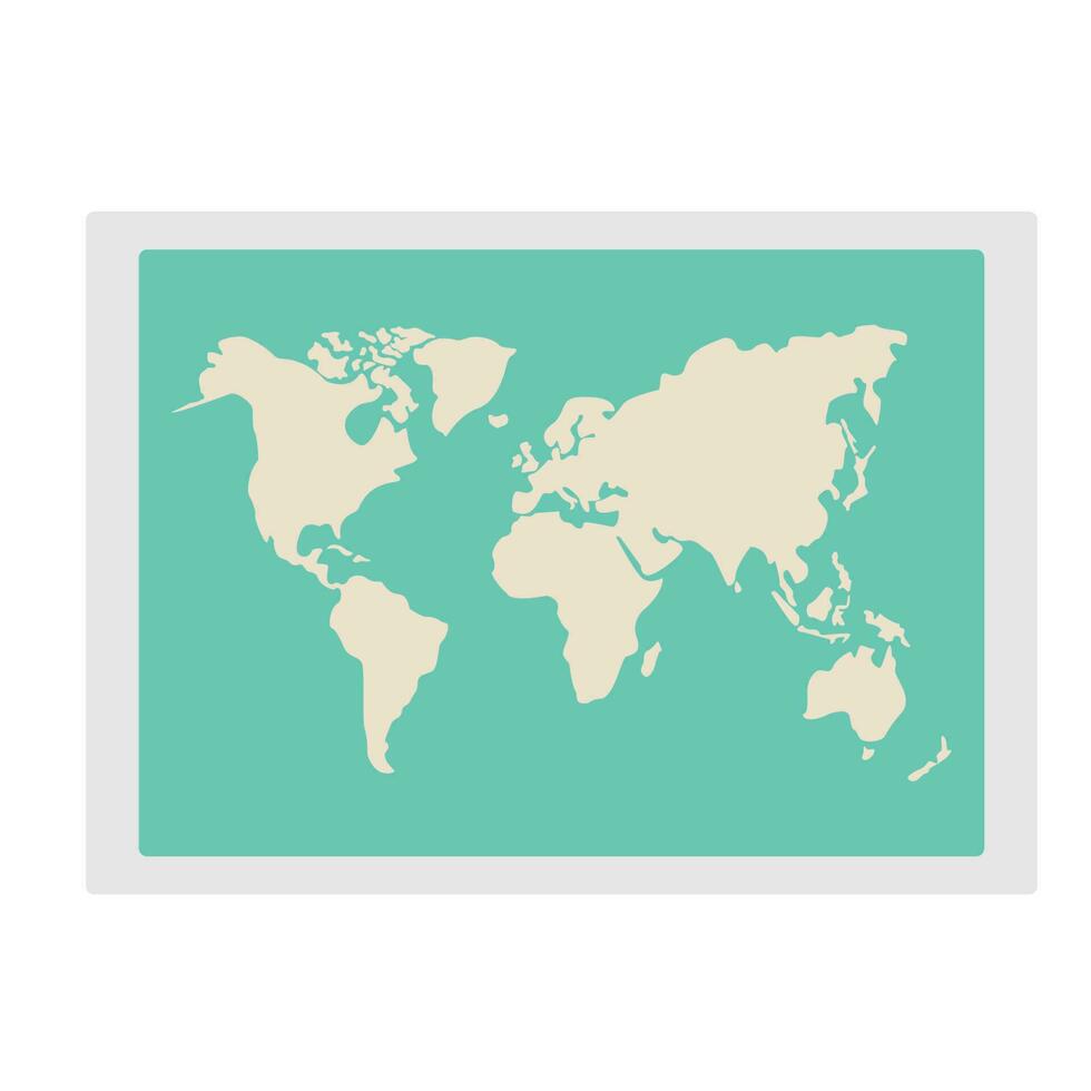 World Map for travel Illustration. Vector EPS10.