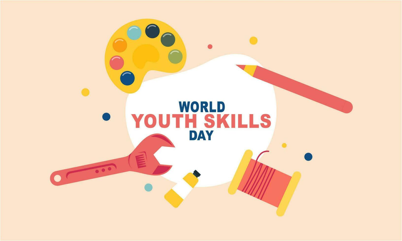 World youth skills day concept illustration 23798408 Vector Art at Vecteezy