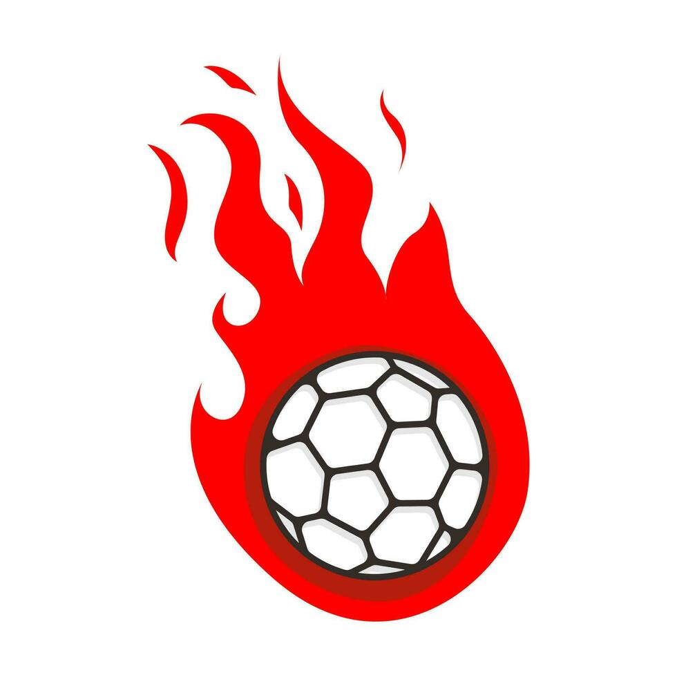 ardiente pelota icono logo vector