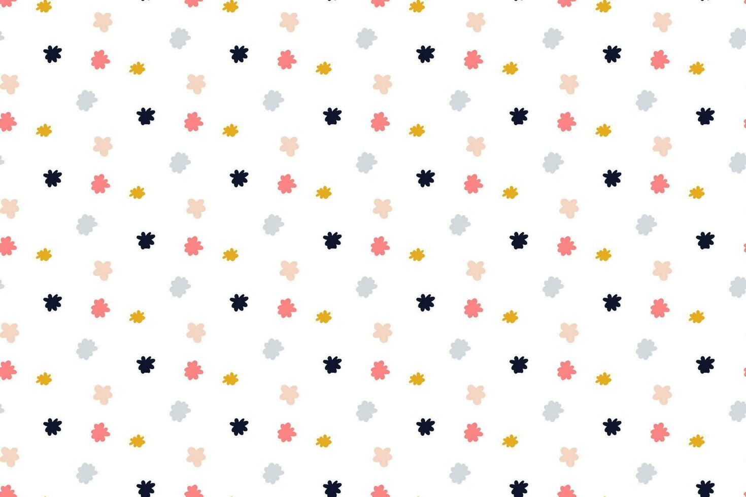Retro groovy flower power background. Vintage 1970s floral seamless pattern. Hippie fun wallpaper. 1960s vector print for fabric, wrapping paper, stationery