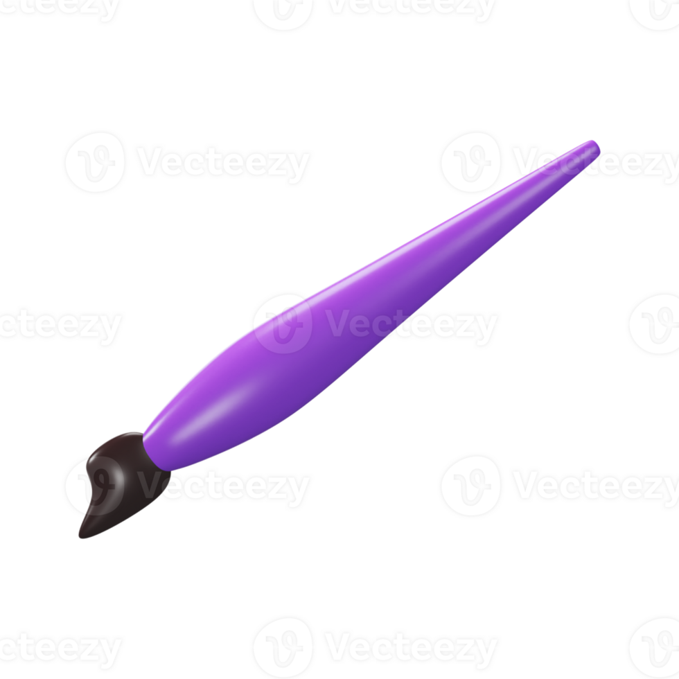 Drawing Brush, 3D Render. png