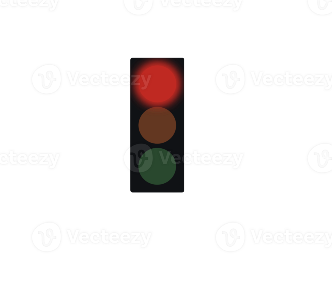 red traffic light red light signal stop png