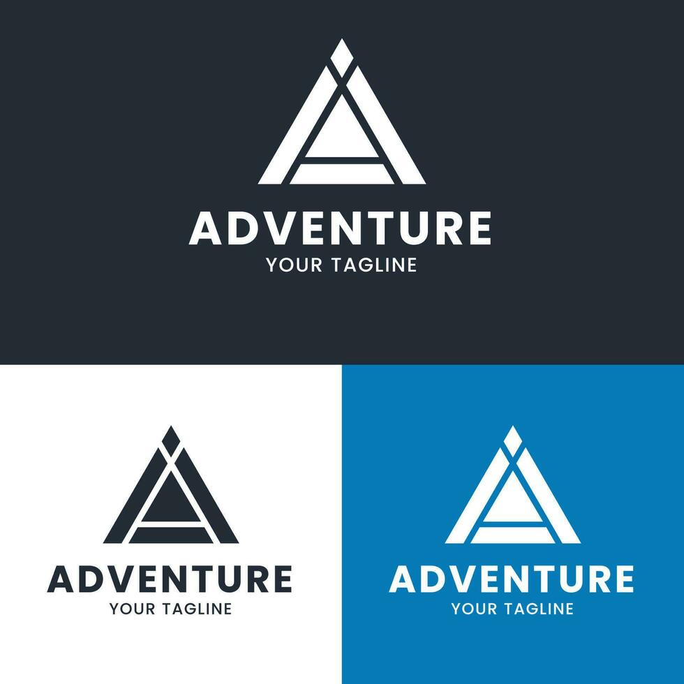 A Letter Logo, Adventure Logo for your Company, Free Vector