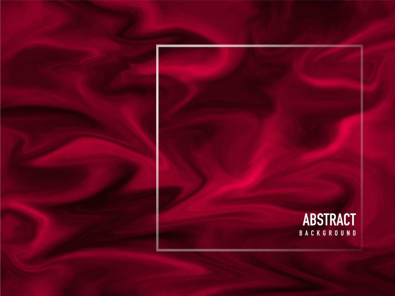 Red liquid flow or acrylic painting abstract background. vector