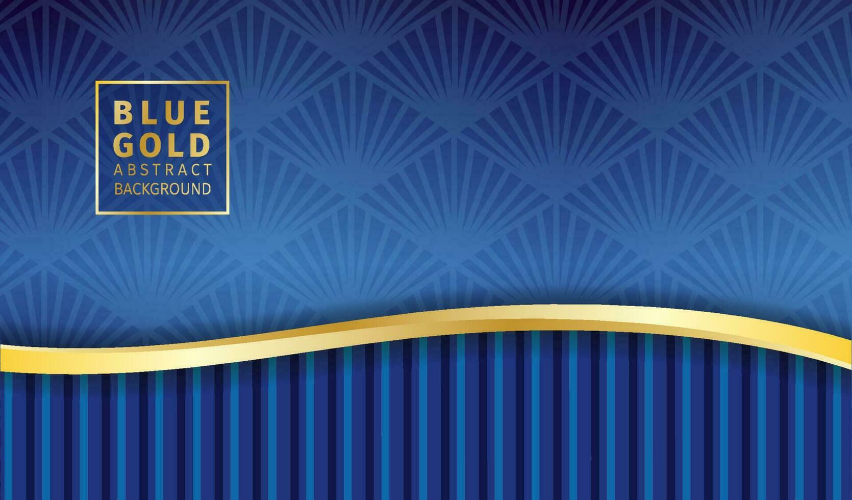 Elegant Blue and Gold Abstract Background vector