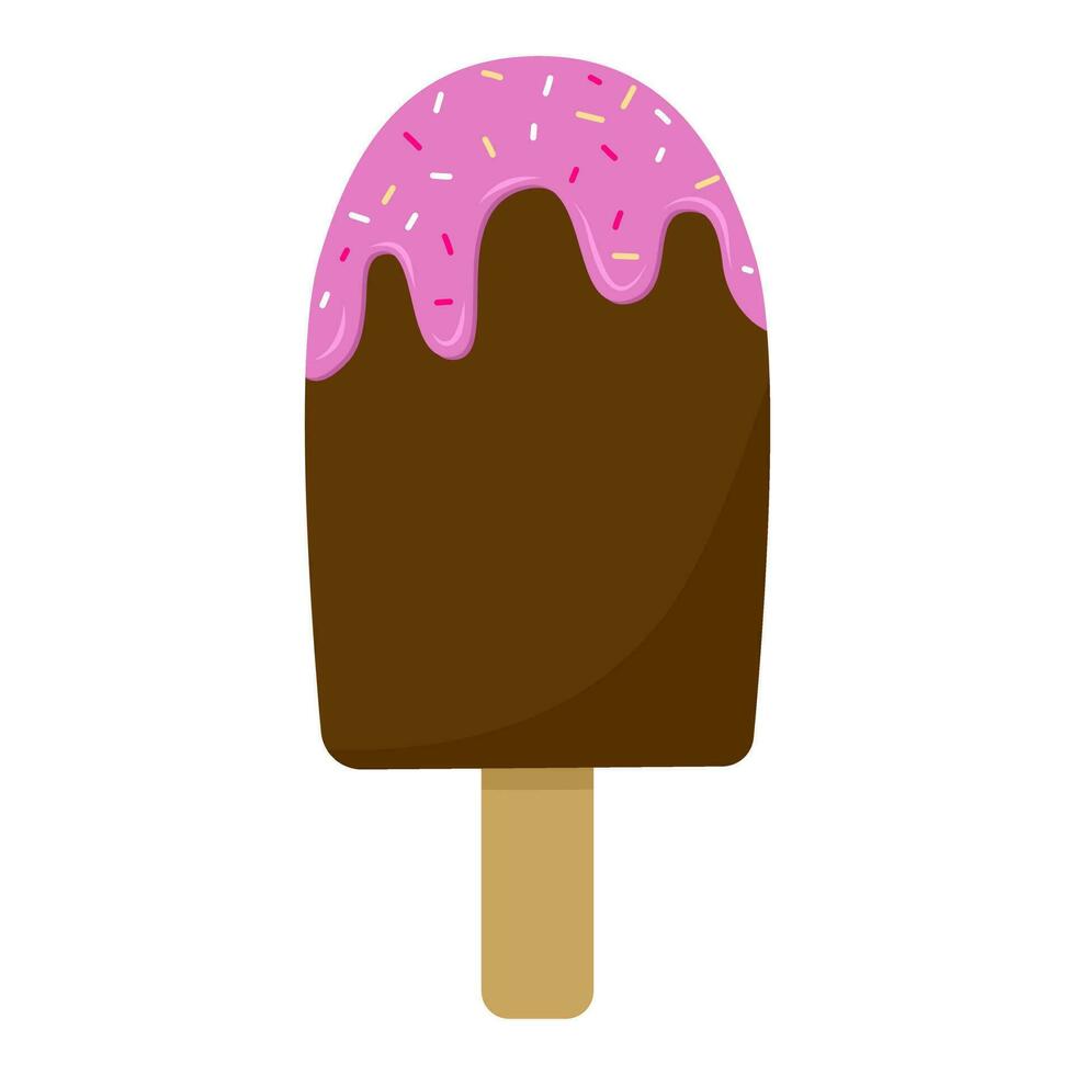 ice cream dessert chocolate vector