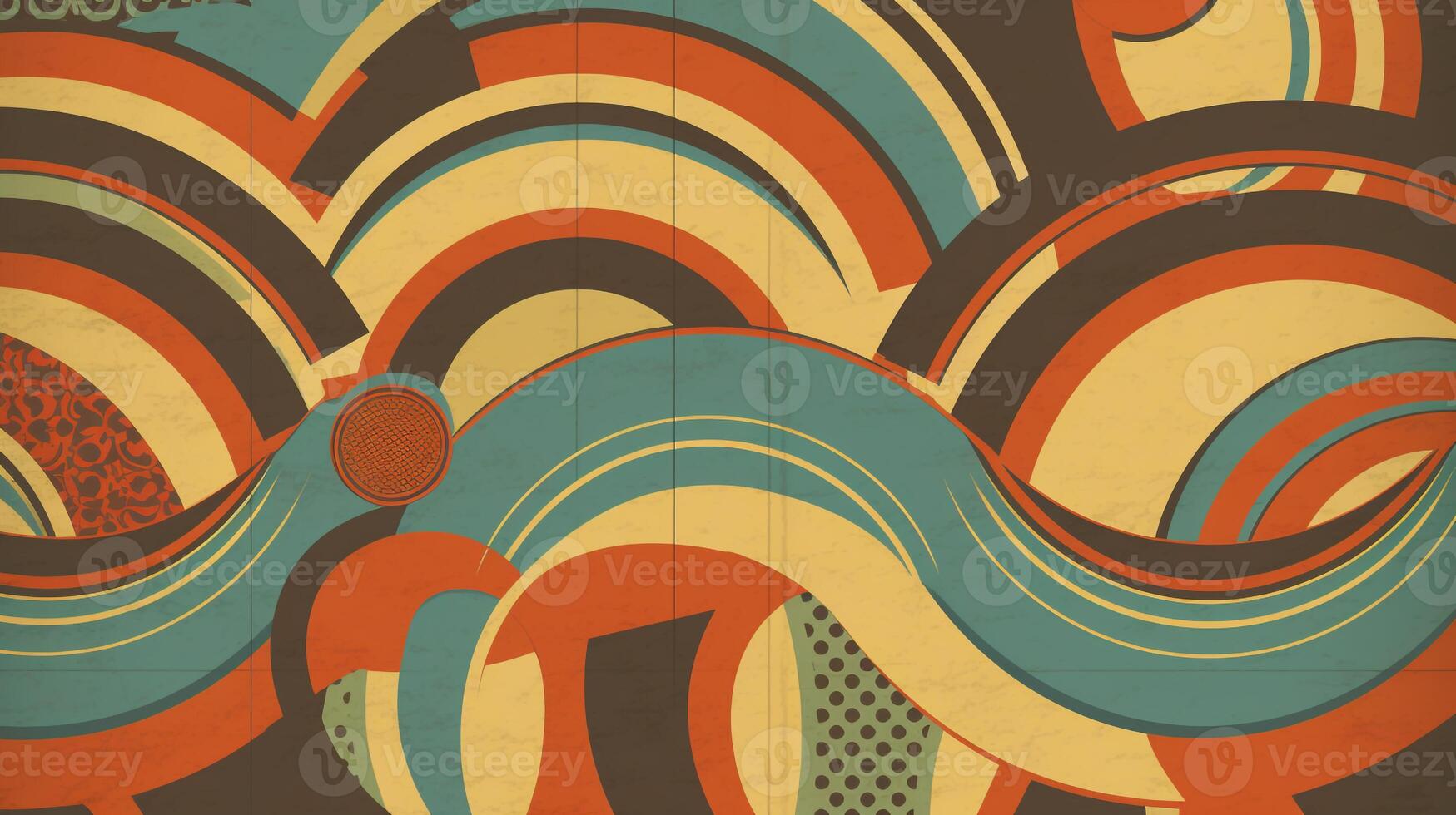 Retro Background Design with Vintage Elements. photo