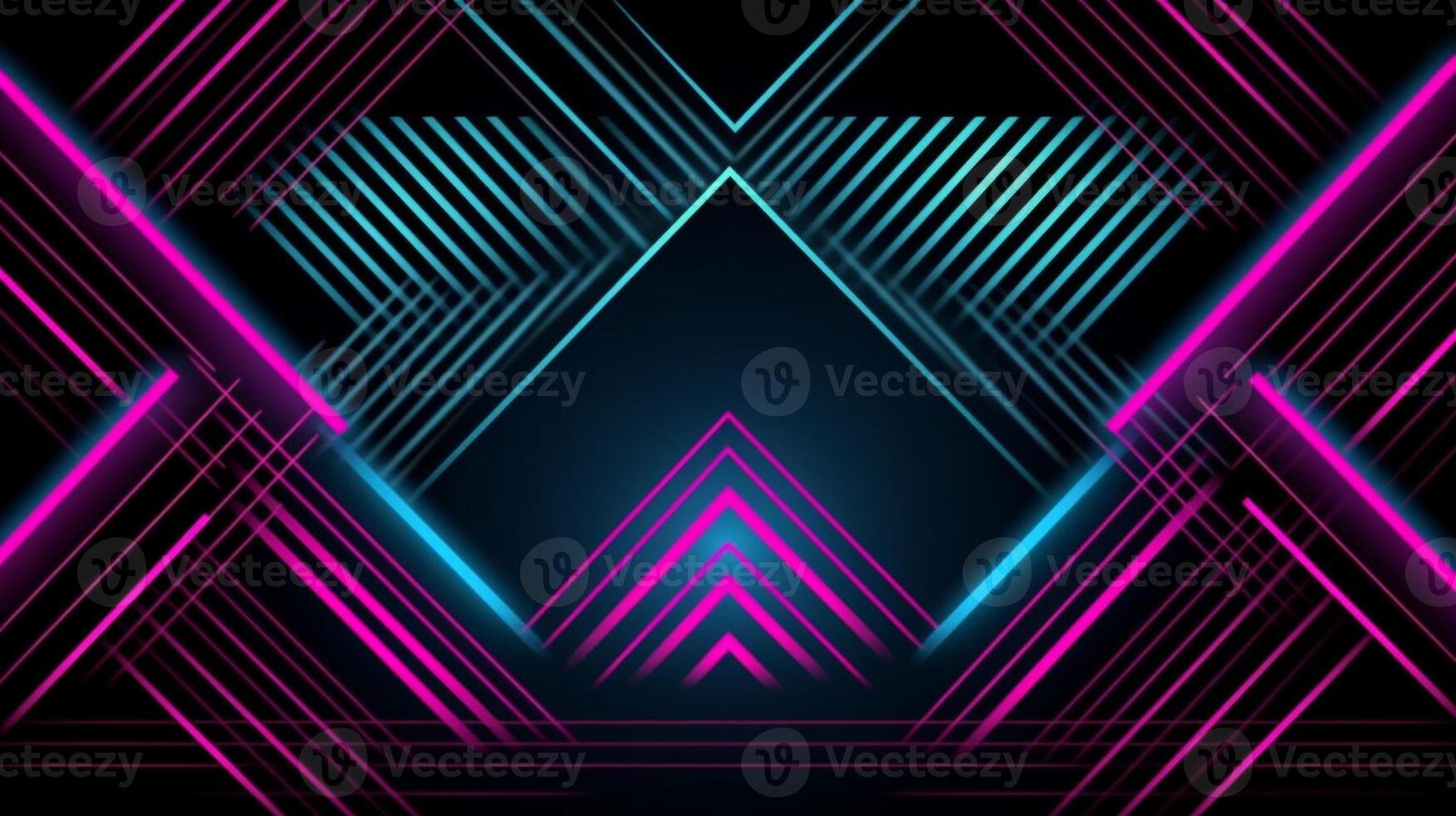 Black Neon Background Dark and Trendy Design. photo