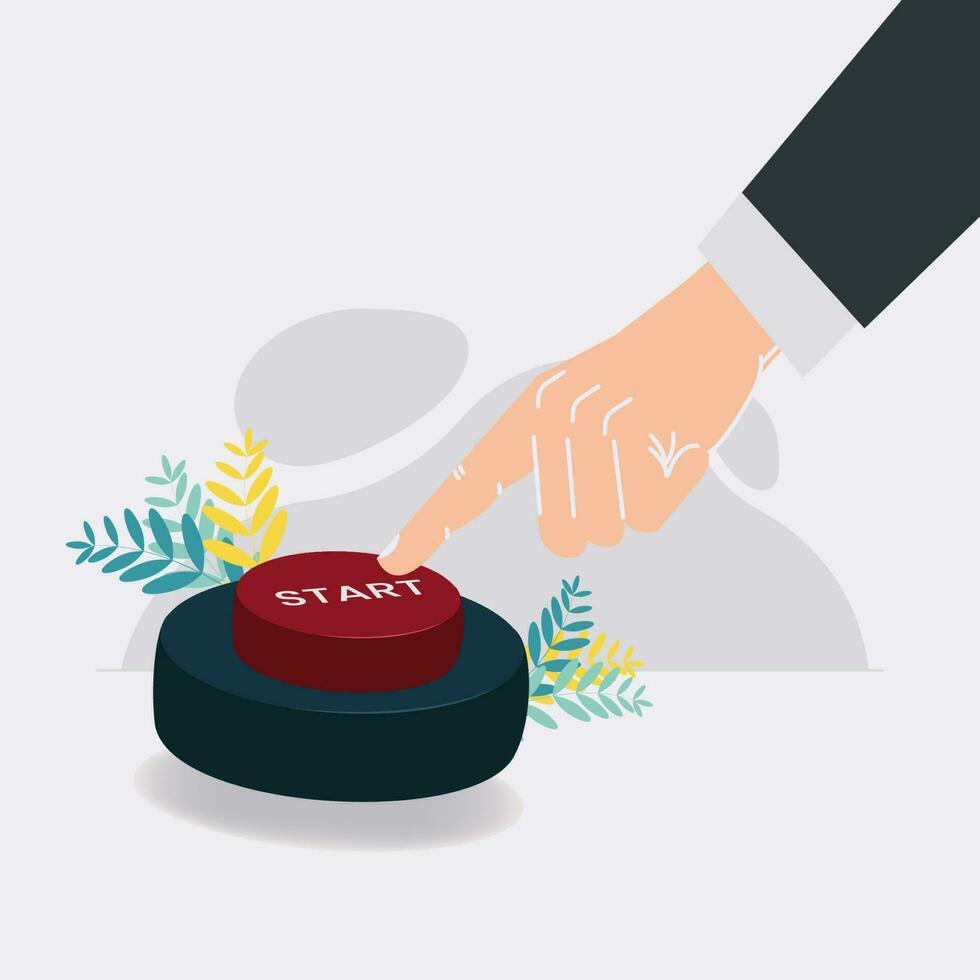 Pointing hand with off power button design vector illustration