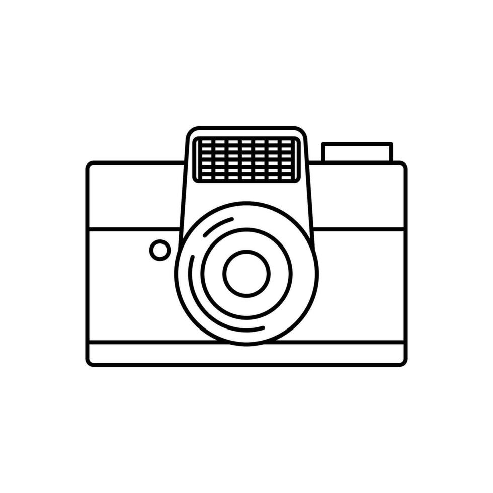 Camera Outline Icon For Logo ... vector