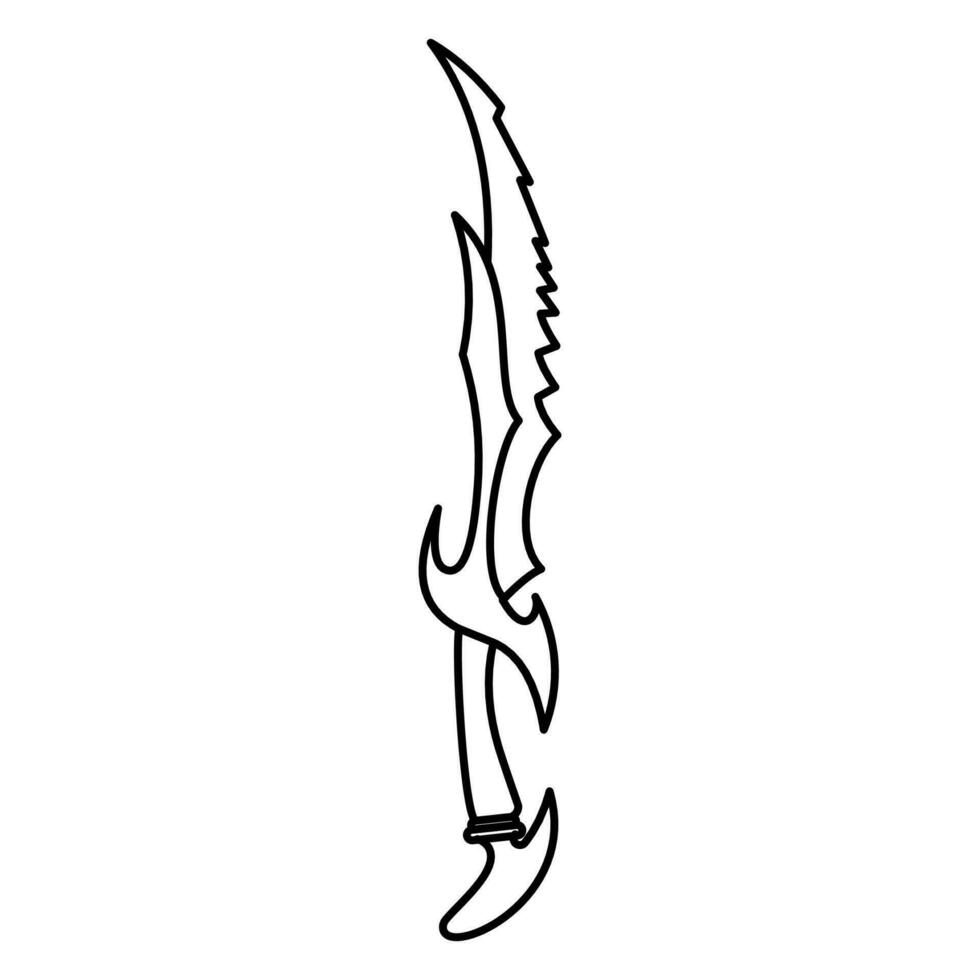 Daedric Weapons Icon for Logo... vector