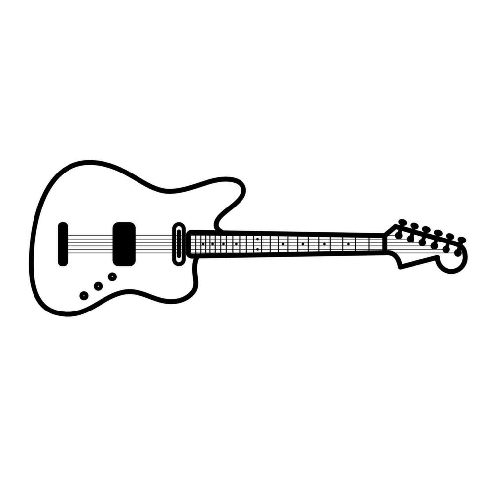 Electric Guitar Icon for Logo... vector