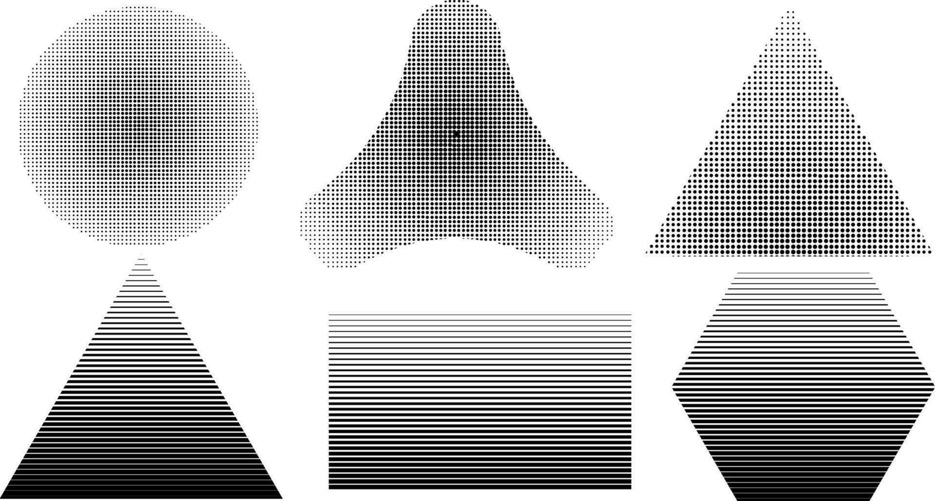 trama de semitonos punteado degradado, suave puntos pulverización y medios tonos punto antecedentes sin costura horizontal geométrico modelo vector. resumen punto degradado trama de semitonos modelo ilustración vector