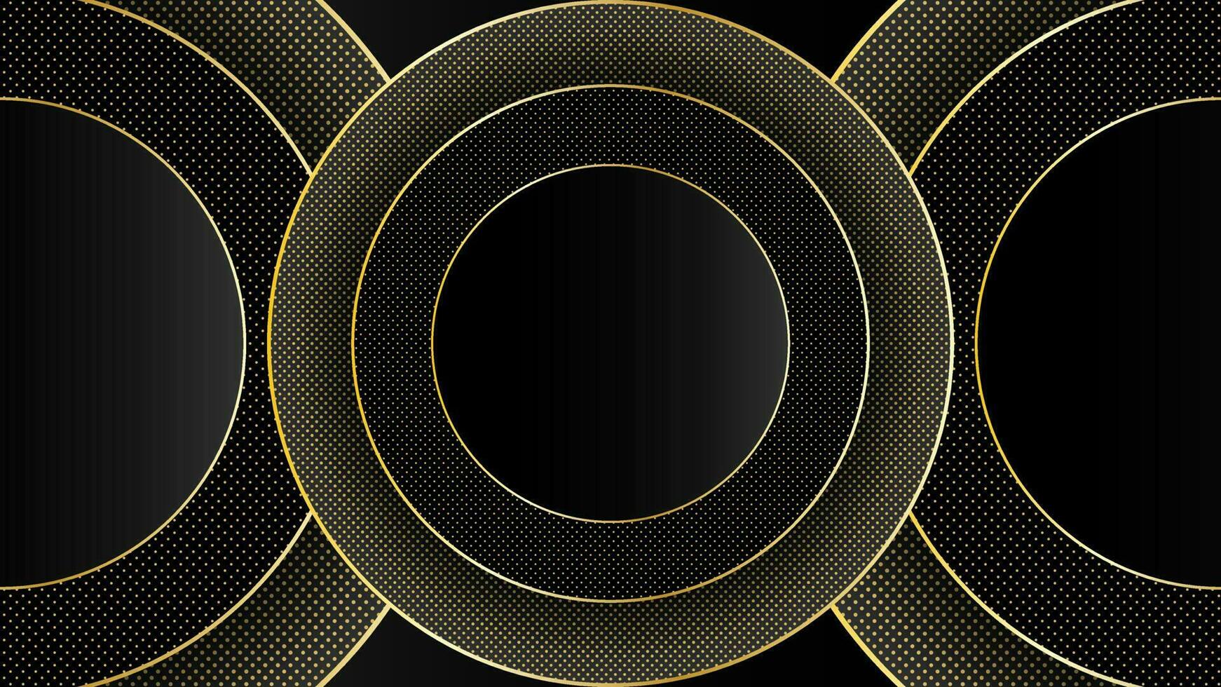 Luxury Geometric background with abstract golden and circles. Vector banner design