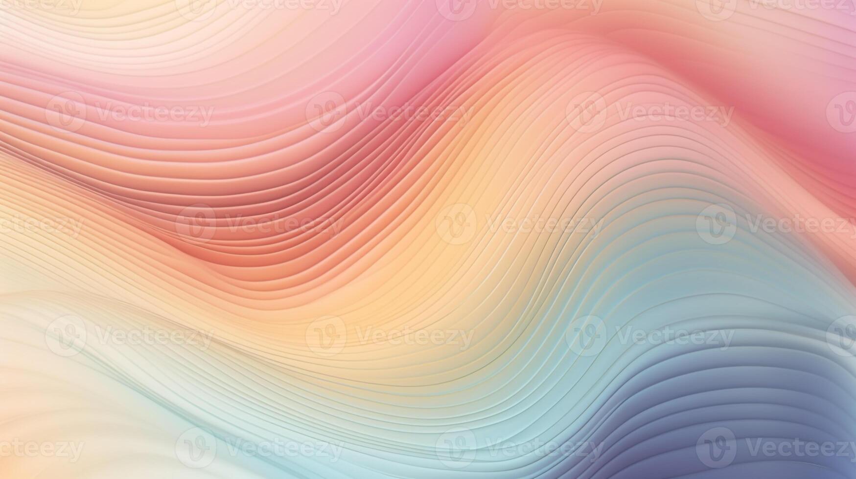 Colorful background with a wavy pattern pastel color. photo