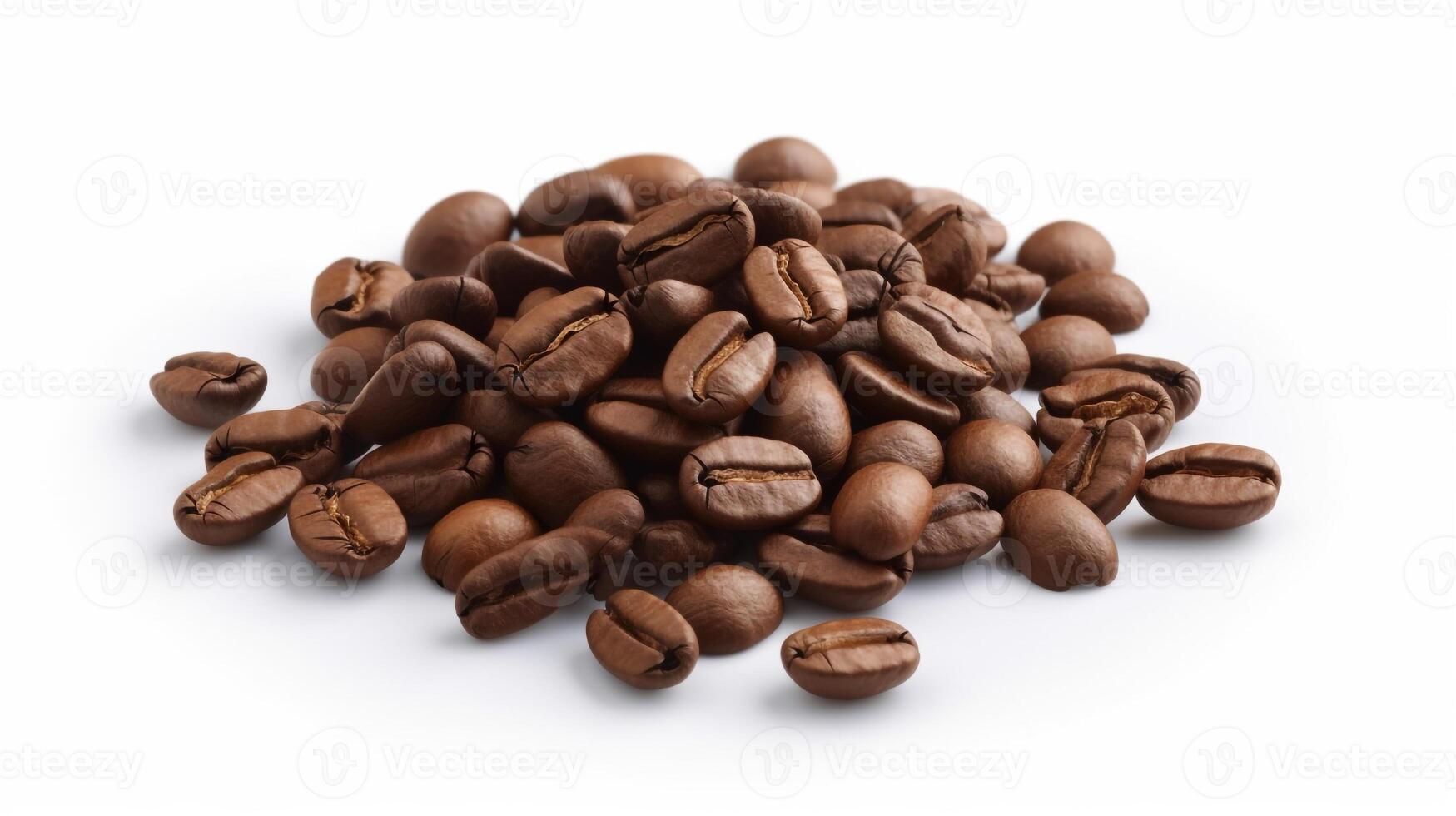 coffee bean on white background. photo